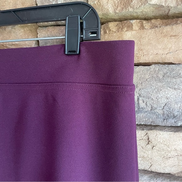 Calvin Klein maroon red stretch dress Pants NWT Women Large - Picture 9 of 12